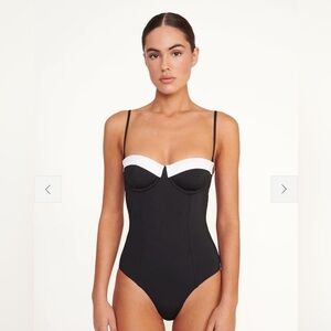 STAUD MAEVE Black One-Piece Swimsuit M EUC